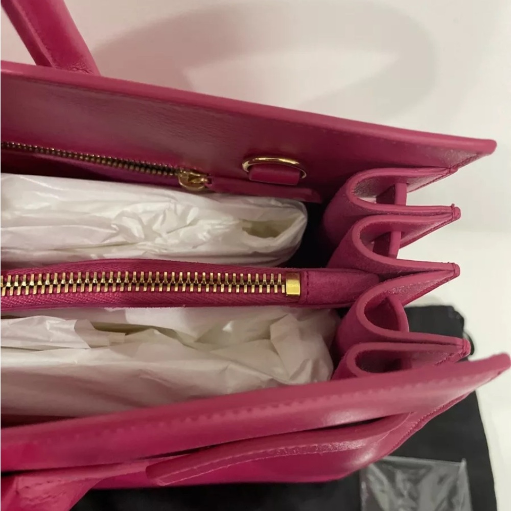 RARE! YSL Sac De Jour In Bubblegum Pink.  Completely Sold Out In This Color! NWT - Picture 8 of 9